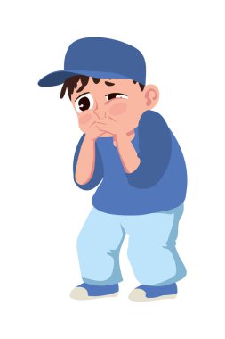 çocuk hasta karakter simgesi izole edildi