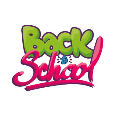 Okula kaligrafi simgesi izole edildi