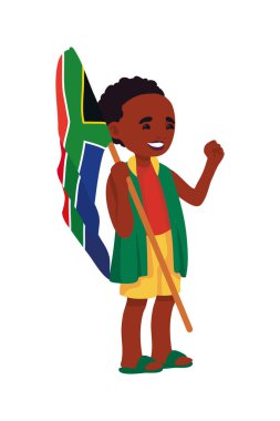 Bayrak simgesine sahip mirastır çocuk