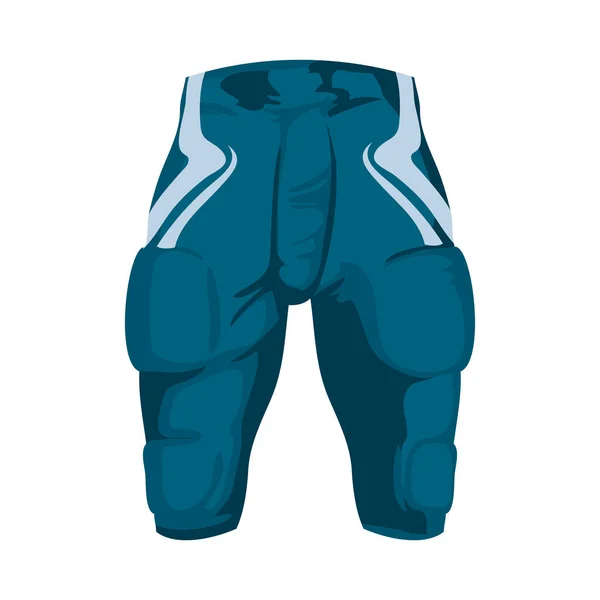 Americká Fotbalové Kalhoty Ikona Izolované — Stockový vektor