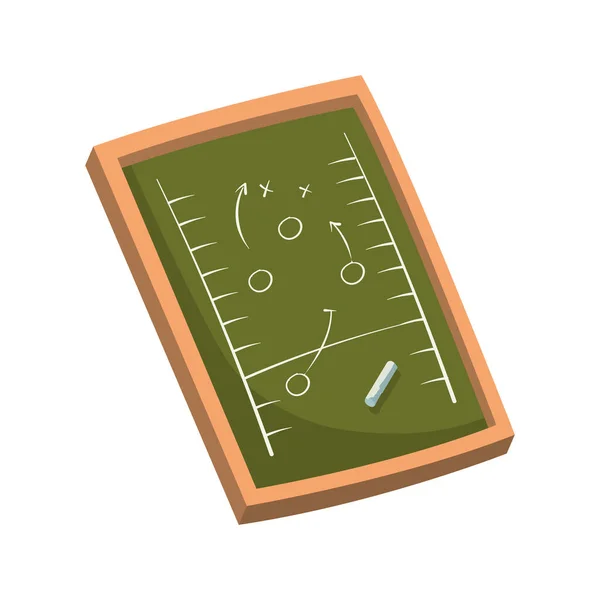 Icône Stratégie Football Américain Isolé — Image vectorielle