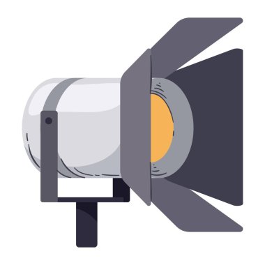 spot ışığı ekipmanı simgesi izole edilmiş vektör