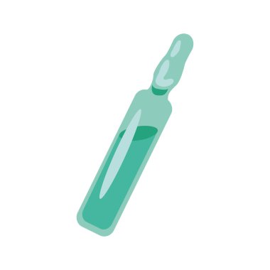 Vacine Vial Tedavi simgesi izole edildi