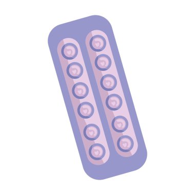 doğum kontrol hapları reçeteli ikon izole