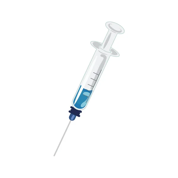 Vacine Injectieflacon Medisch Injectie Icoon Geïsoleerd — Stockvector