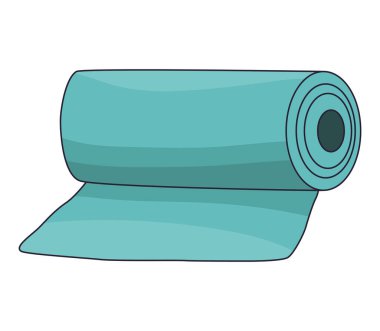 mat yoga spor simgesi izole