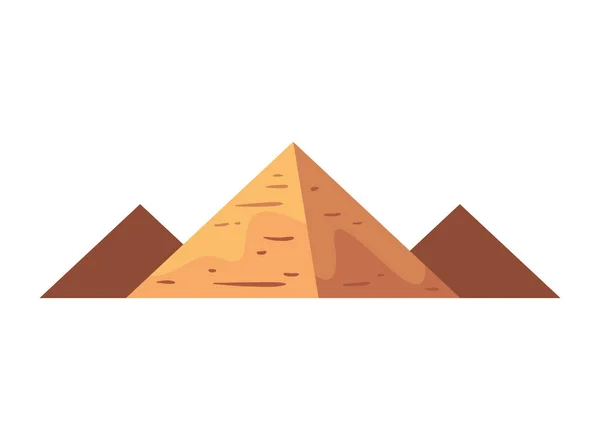 Pyramid Egypt Ikon Isolerad Vektor — Stock vektor