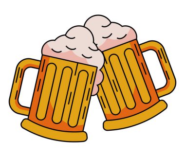 bira kupası kutlama simgesi izole edildi