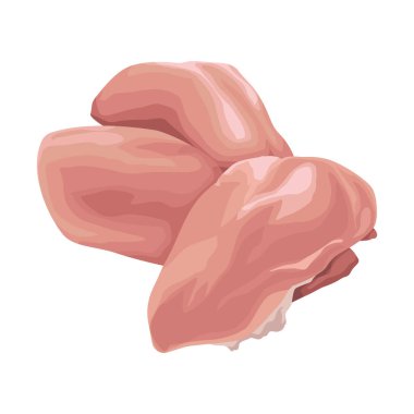 et ürünü tavuk simgesi izole