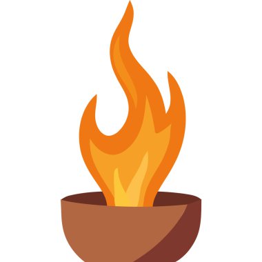 Kap ikonlu kamp ateşi