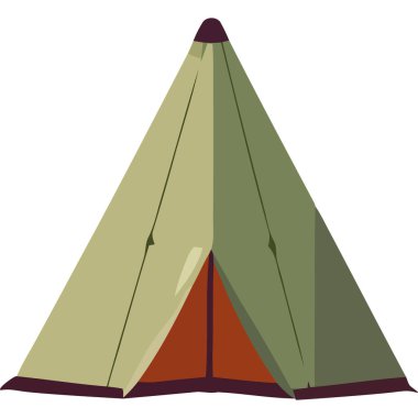 Kızılderili kamp malzemeleri ikonu