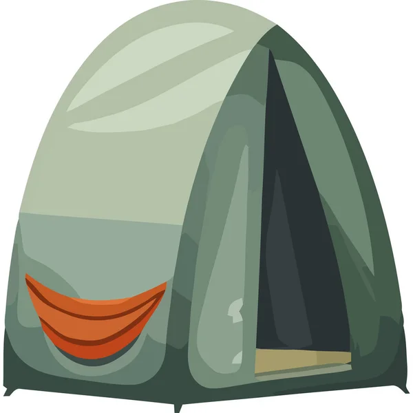 灰色帐篷设备图标 — 图库矢量图片