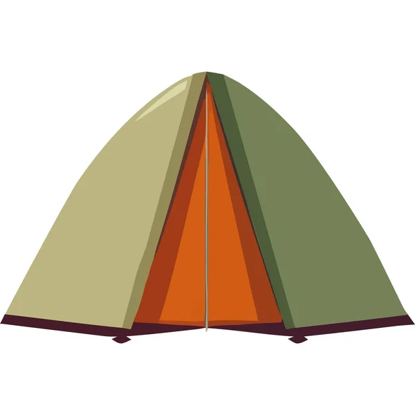 Cúpula Camping Tienda Equipo Icono — Vector de stock
