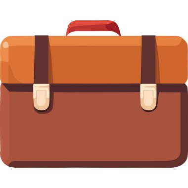 turuncu seyahat valiz ekipmanı simgesi izole