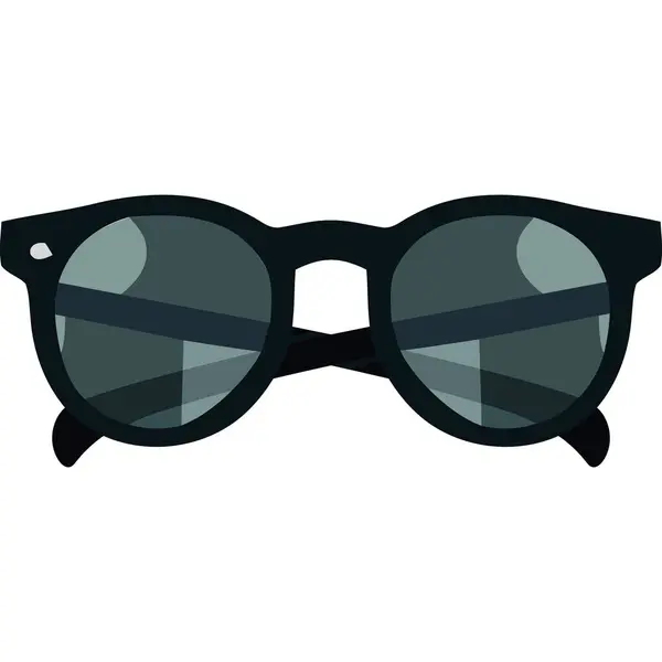 Klassische Sonnenbrille Als Optisches Accessoire — Stockvektor