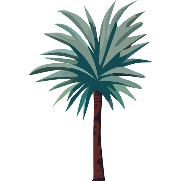Arbre Palmier Nature Tropicale Icône — Image vectorielle