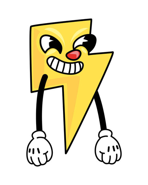 изолированная икона героя мультфильма о погоде