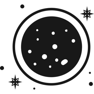 İzole edilmiş uzayda ay tutulması