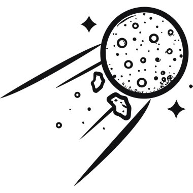 yalıtılmış uzayda yörüngede dönen uzay küresi