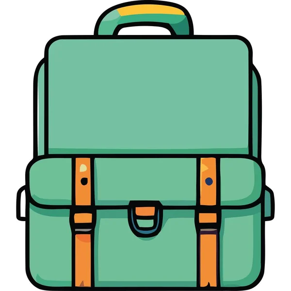 고립된 Schoolbag 아이콘 — 스톡 벡터