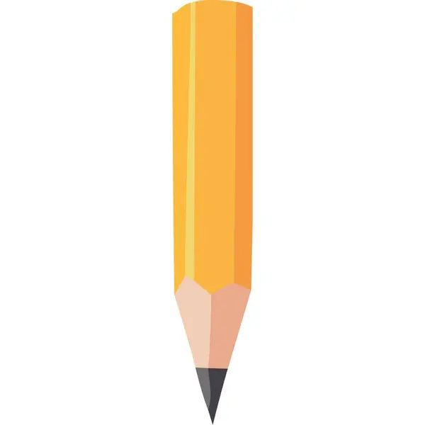 Bleistift Schule Versorgung Schreiben Ikone Isoliert — Stockvektor