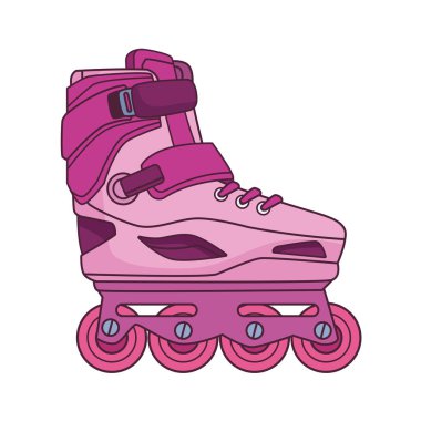 Pembe patinaj sanatsal simgesi izole edildi