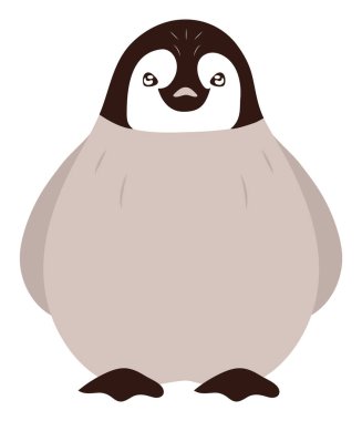 kutup hayvanı pengueni izole edilmiş simge