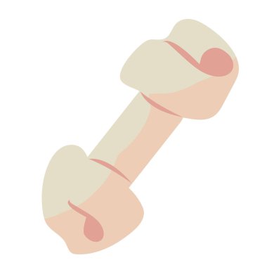 evcil plastik oyuncak kemik izole edilmiş simge