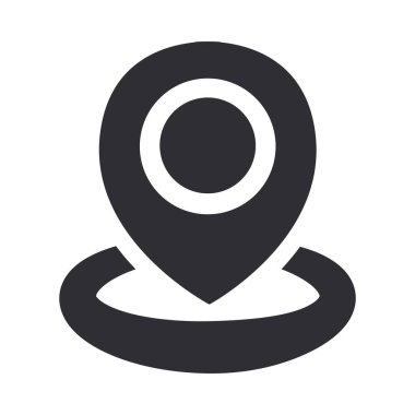 pin simgesi konumu izole edilmiş vektör