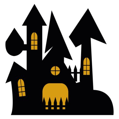 Cadılar Bayramı Şatosu Dehşet İllüstrasyonu