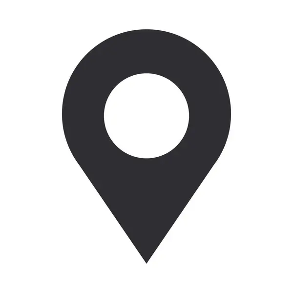 pin simgesi konumu rozeti izole vektörü