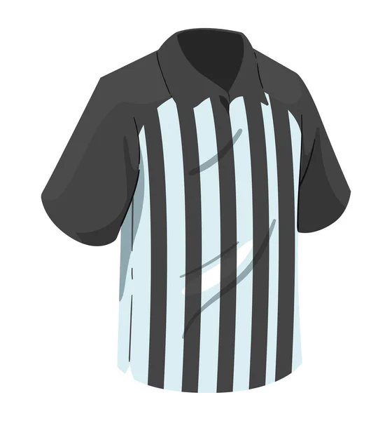 美国足球裁判球衣孤立的图标 — 图库矢量图片