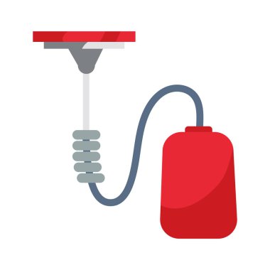 temizlik ürünü vakumu izole illüstrasyon