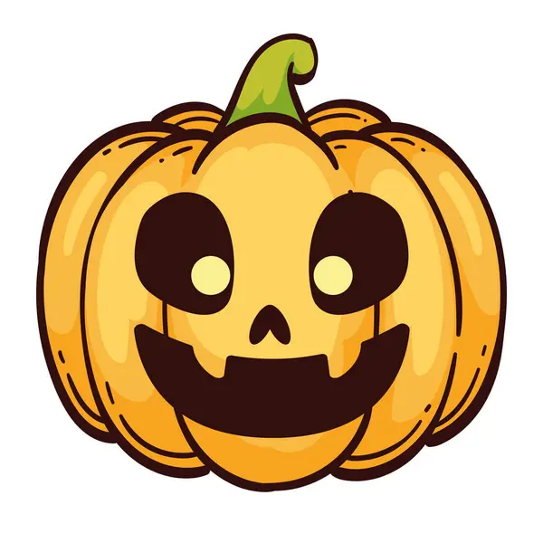 Halloween Citrouille Illustration Vecteur Isolé — Image vectorielle
