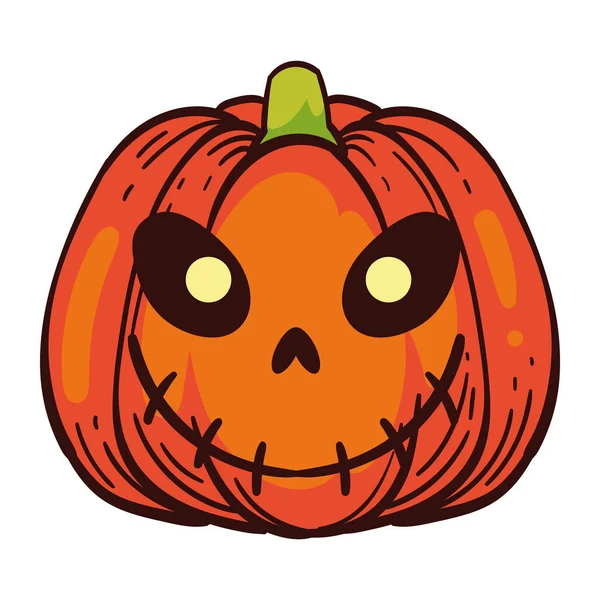 Halloween Citrouille Célébration Illustration Isolé — Image vectorielle