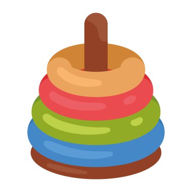 Tahta oyuncak halkalarını izole et.