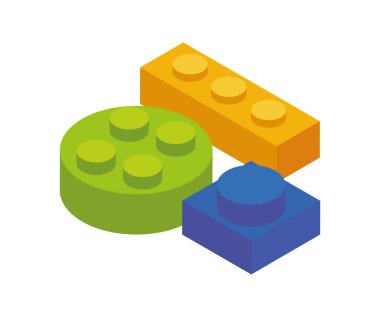 oyun bloğu oyuncakları izole edilmiş simge