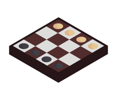 Oyun tahtası çizimi izole edilmiş tasarım