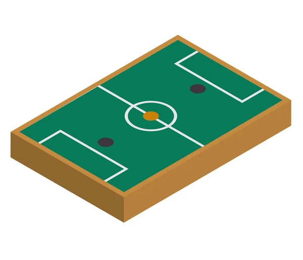 Jogo Tabuleiro Futebol Ilustração Isolada — Vetor de Stock