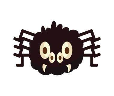 Cadılar Bayramı örümcek çizimi izole edilmiş tasarım