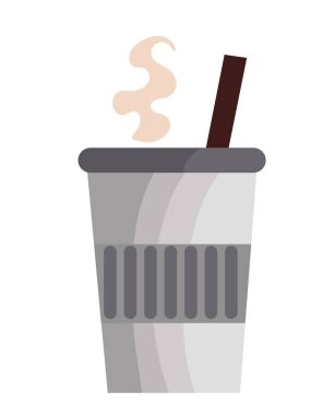 Yeniden kullanılabilir kahve fincanı görüntüsü izole edildi