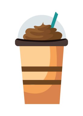 Yeniden kullanılabilir kahve fincanı canlandırma çizimi izole edildi