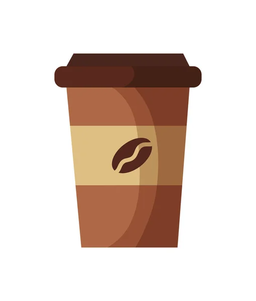 可重复使用的咖啡杯物体图解分离 — 图库矢量图片