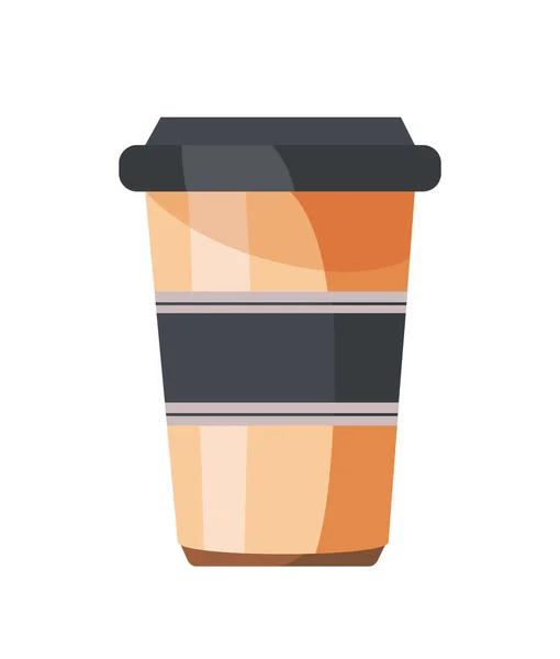 Wiederverwendbare Kaffeetasse Espresso Illustration Isoliert — Stockvektor