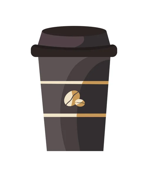 Wiederverwendbare Kaffeetasse Illustration Design Isoliert — Stockvektor