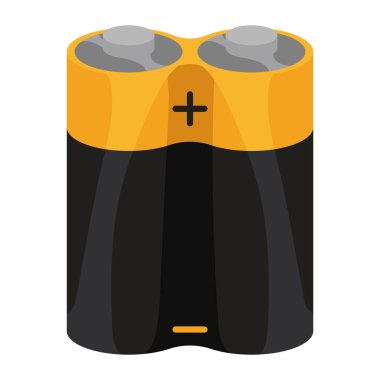 pil ekipmanı çizimi izole tasarım