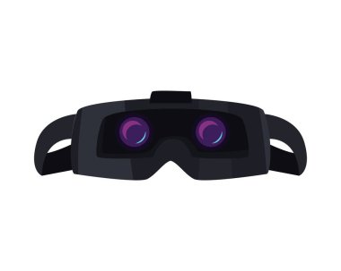 vr teknoloji illüstrasyon izole vektörü