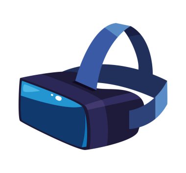 vr teknoloji aksesuar illüstrasyonu izole edildi