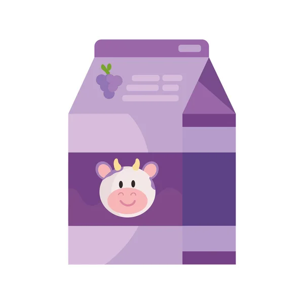 四盒葡萄汁隔离插图 — 图库矢量图片