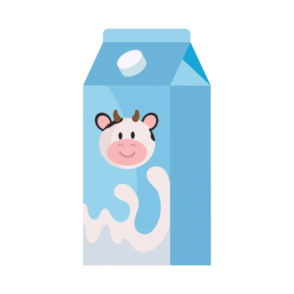 Tetrapack Pole Mleko Izolowane Ilustracja — Wektor stockowy